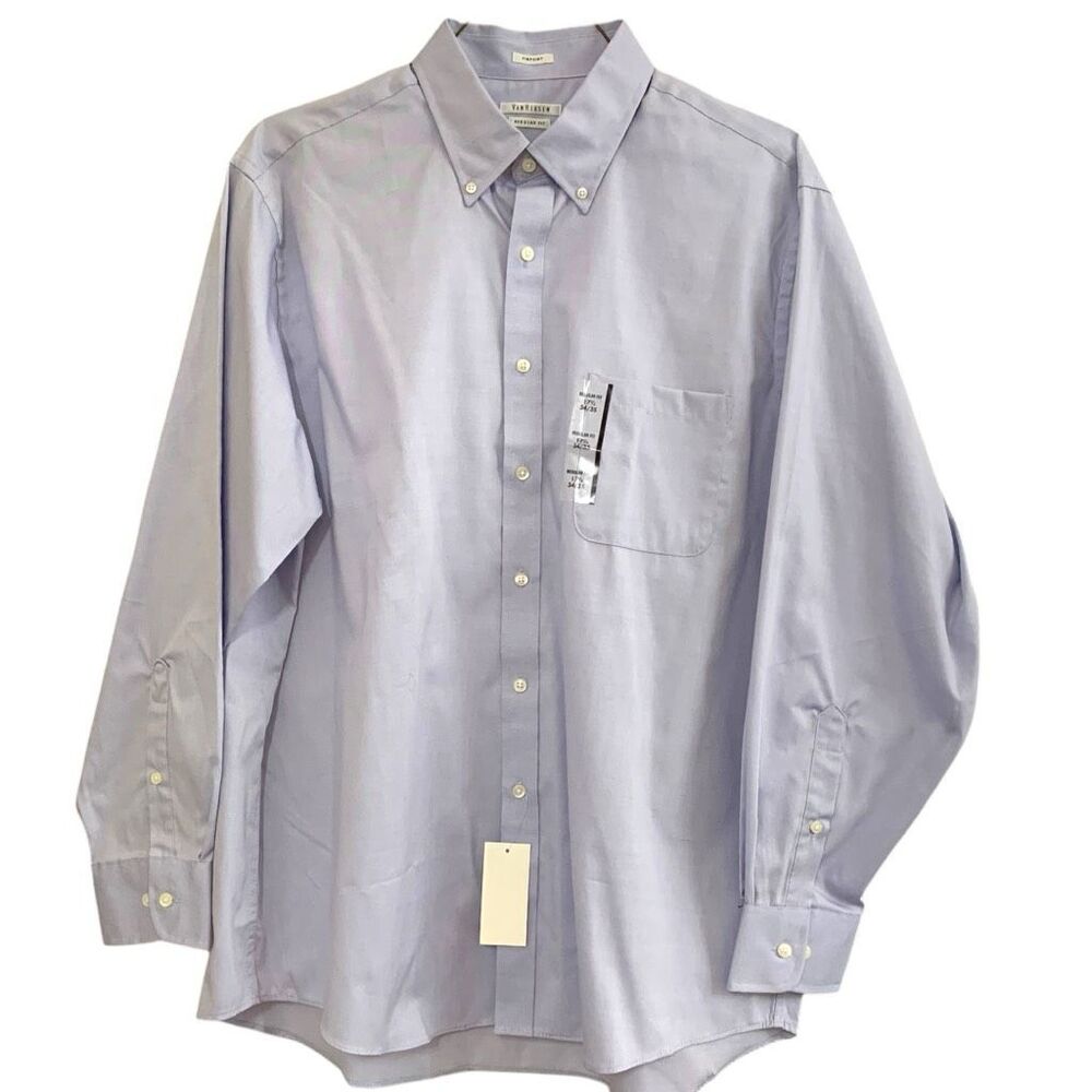 Van Heusen Pinpoint Regular Fit Oxford shirt Size 17 1/2, 34/35